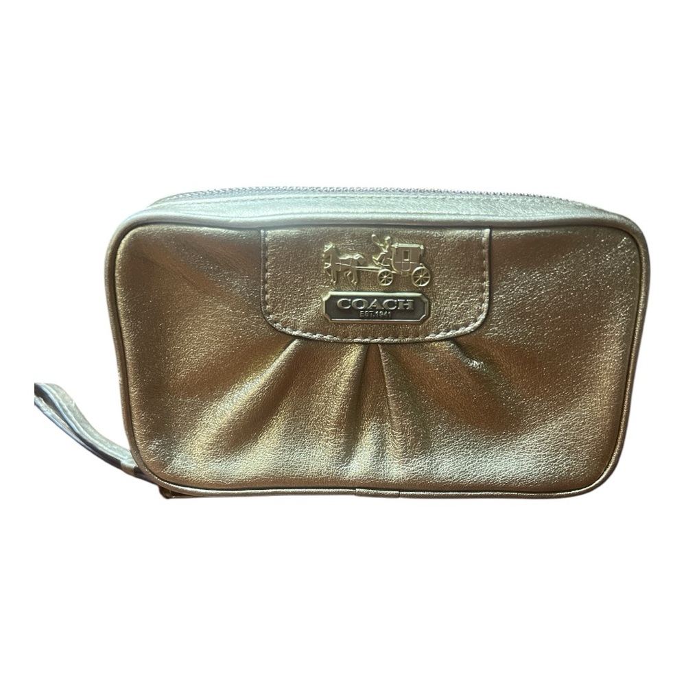 Coach Gold Travel Jewelry Case